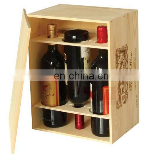 customized size wood sliding lid top packing box wood sliding lid box with glass lid for makeup