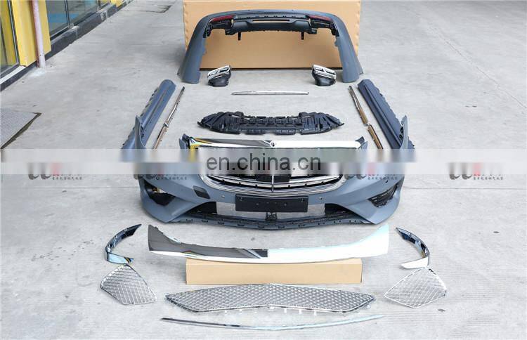 High quality Plastic material S65 style  body kit for new Mercedes Benz s class w222 front bumper rear bumper and side skirts