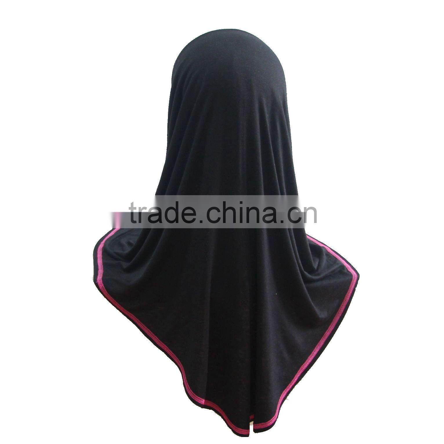 Newest Plain crossover HOT COTTON islamic scarf hijab BIG LONG MUSLIM one piece HIJAB