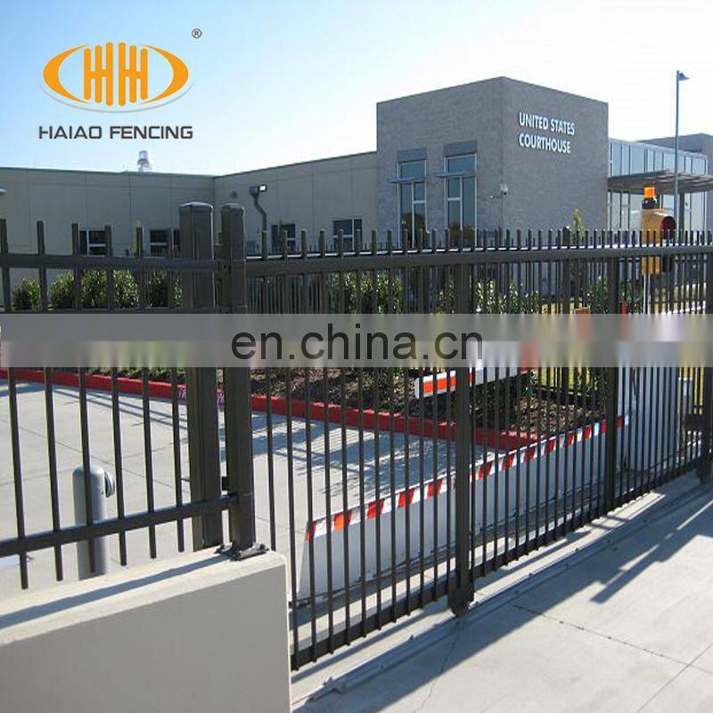 Cost - effective galvanized & black powder coating iron gates sliding prices