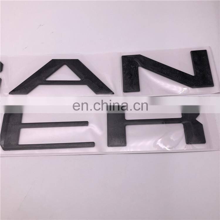 Car Custom Black Tailgate 3D Letters Name Plate Inserts Badge Emblem Sticker Decal