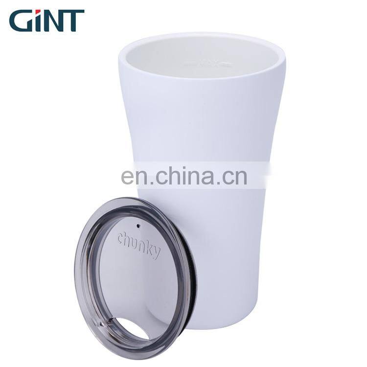 double wall 16oz stainless steel coffee tumbler double wall vacuum Insulated coffee mug with lid