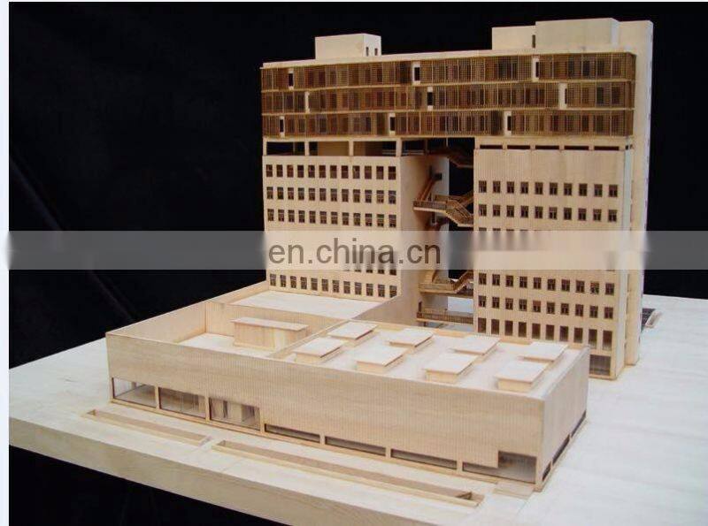 Simple architectural scale model for architectural design display, Miniature building