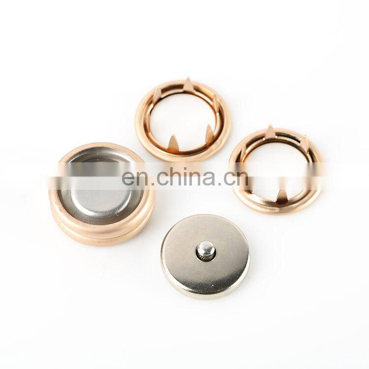 Metal Ring Prong Safe Snap Buttons For Clothing