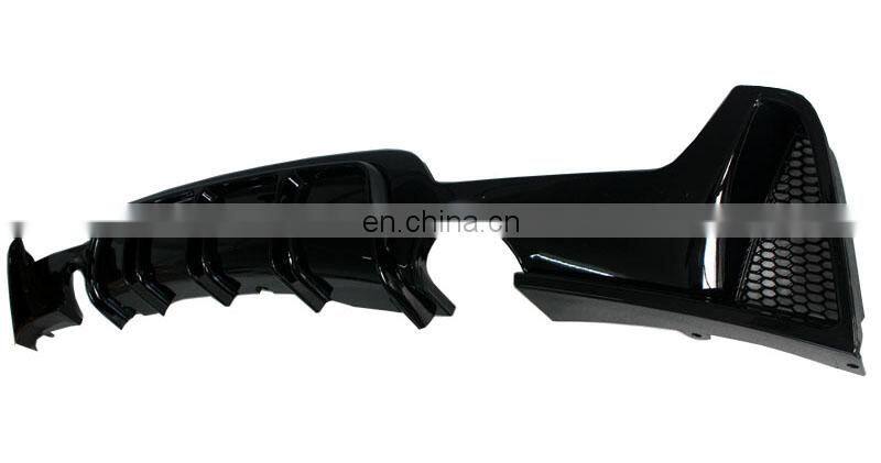 ABS material diffuser Dual tips rear bumper diffuser for BMW 4 series F32 F33 F36 M sport 2014-2019