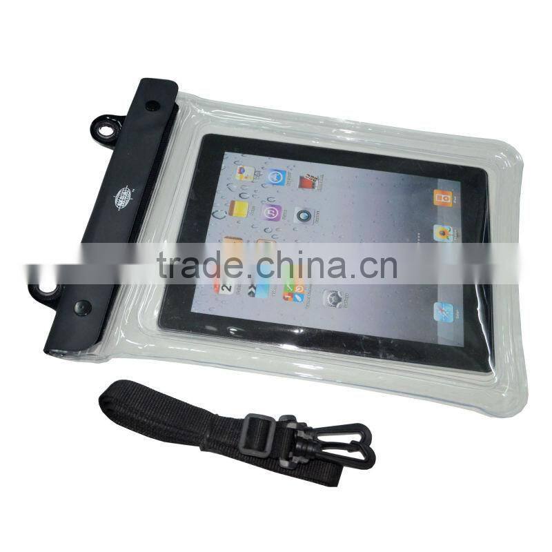 Clear floating Waterproof pouch Water Resistant Dry Bag for iPad 7/10 INCH