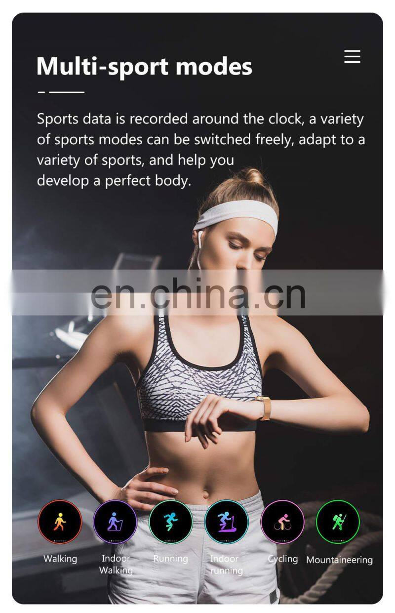 KW10 PRO Lady Women Full Touch Screen IP68 Waterproof Heart Rate Monitor Fitness Stainless Steel Strap Reloj Smart Watch