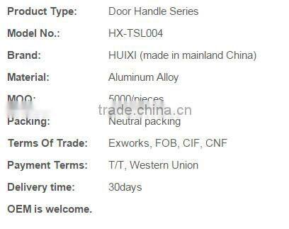 TSL004 chep factory price handle for sliding door alu