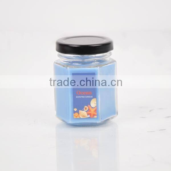 80g Scented Candle glass candle Jar ,Home Decorative wax candle jar SA-2029