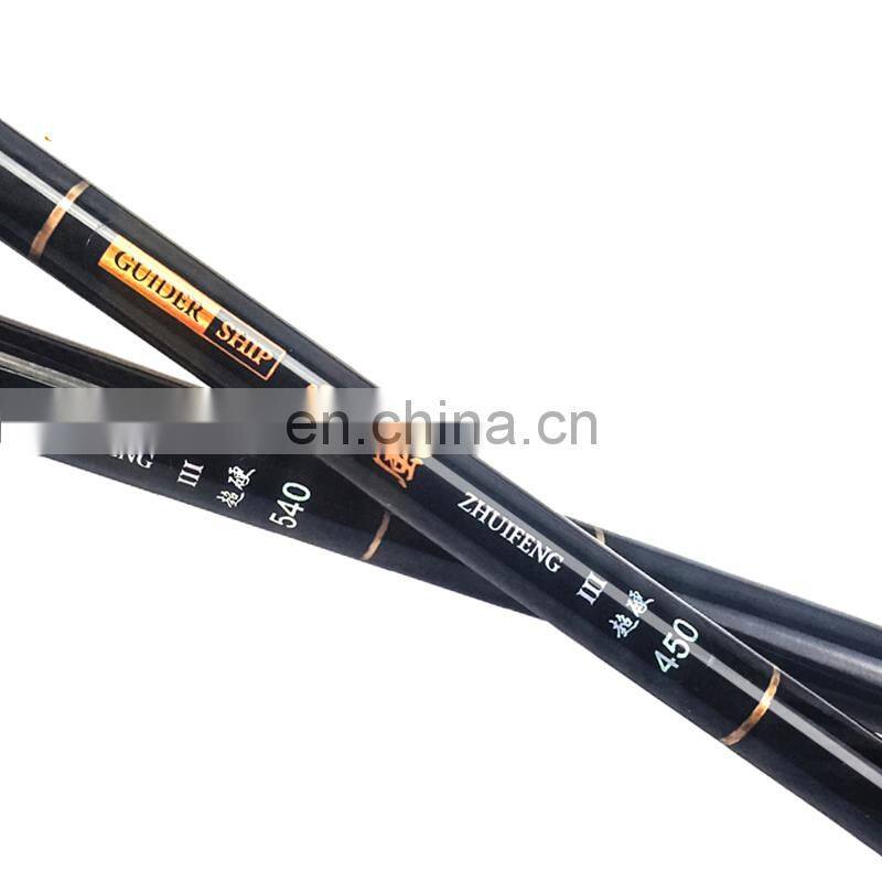 Byloo cheapest wholesale free logo 3.6m -7.2m carbon fiber and fiberglass glass fishing rod mini travel