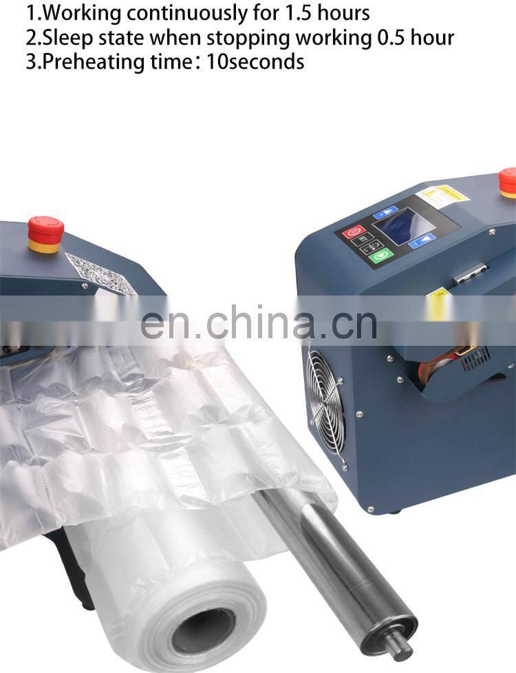 High Efficiency 28M/Min Plastic Fast Industrial Air Bubble Filling Cushion Protective Packaging Pillow Making Foam Machine