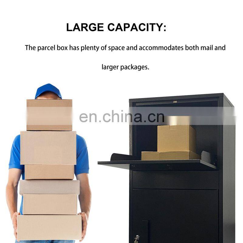 Weatherproof Outdoor Mail Box-Secure Parcel Box for Packages