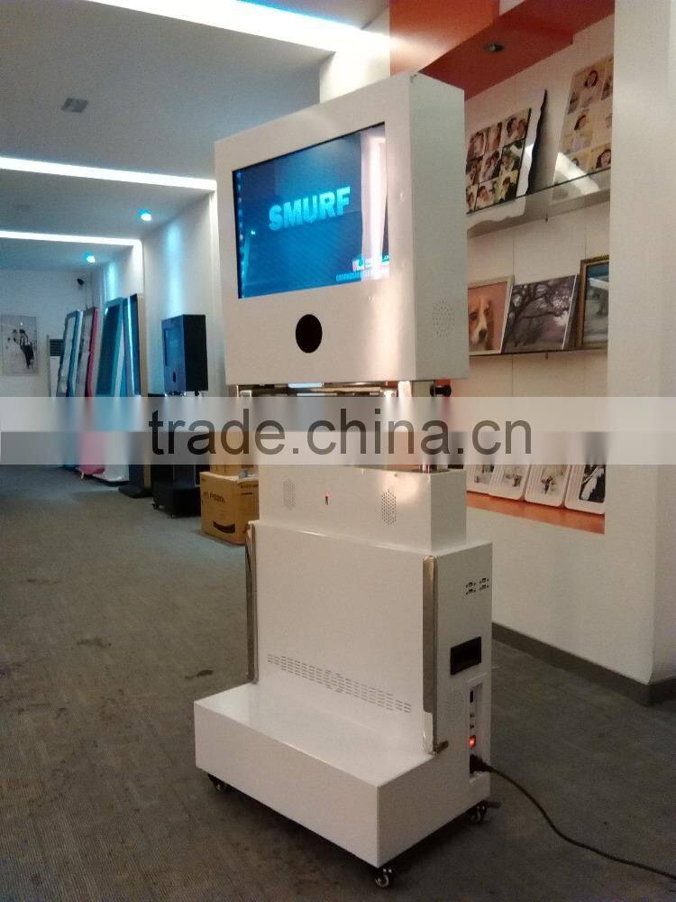 Adjustable Dual Screen Kiosk Touch Screen photo machine