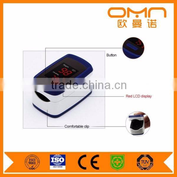 Fingertip handheld pulse oximeter home use finger heart rate monitor with good reading led display blood oxygen SPO2 monitor