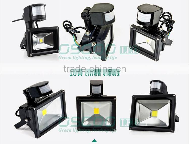 IP66 50w IR motion detector LED flood light motion sensor COB LED flood light with CE ROHS