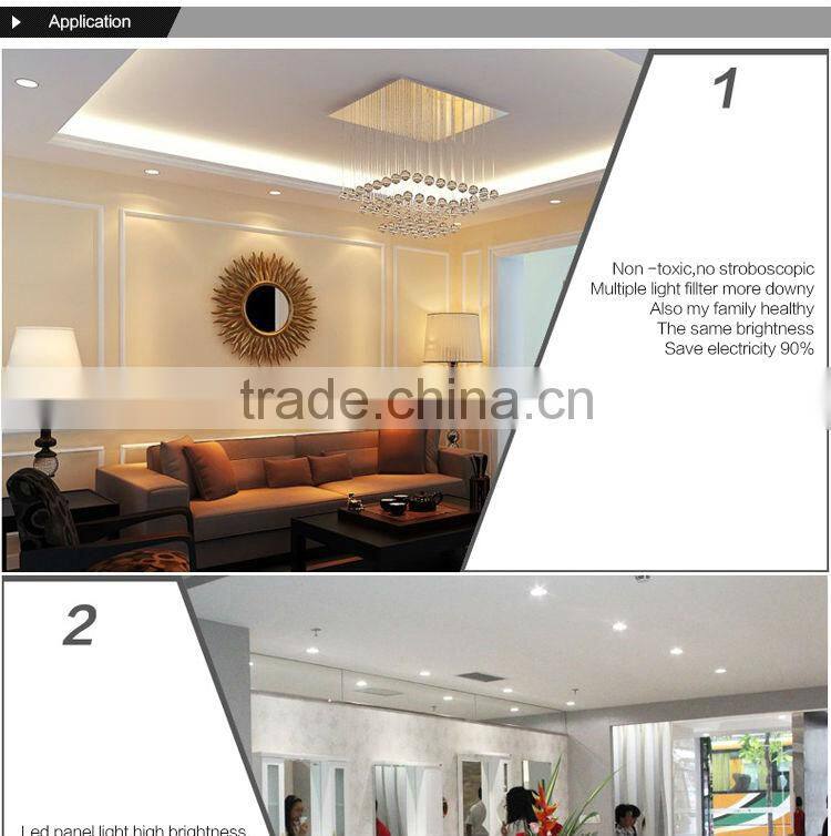 Aluminum Alloy 9W round led panel light