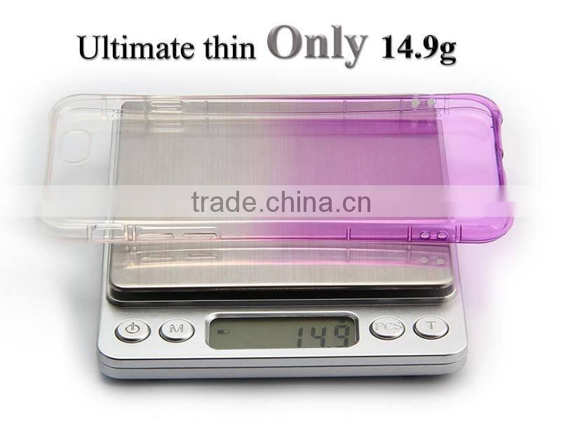 Wholesale back case for iphone 6 plus transparent tpu / 5.5 inch silicon PC TPU Case /bulk cheap Mobile PC Case