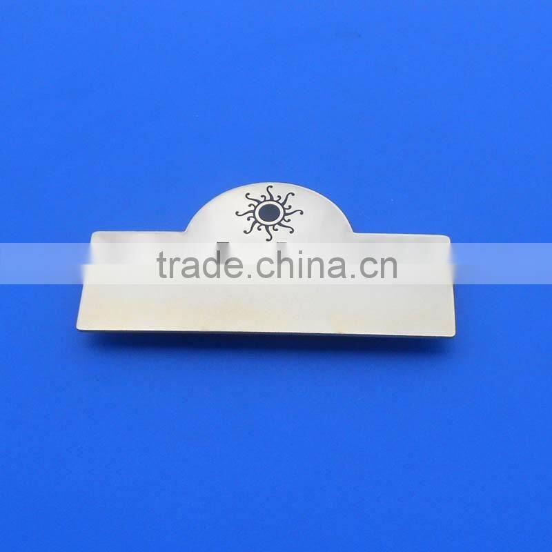 high quality 7mm magnetic silver rectangle name badge