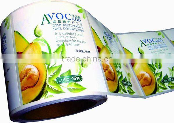 shampoo label packing