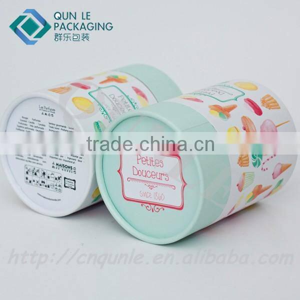 Wholesale Cylindrical Zhenlong Candle Box with Custom Printing