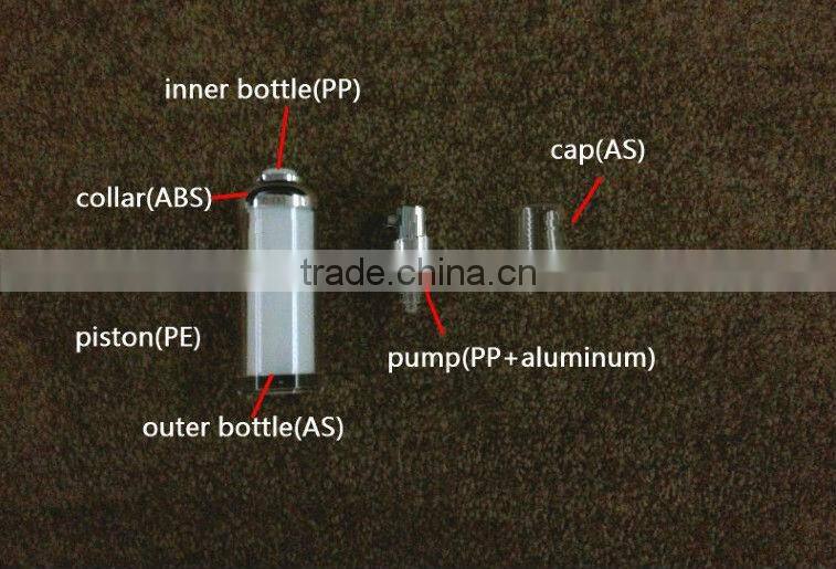 50ml cosmetic pump clear bottles