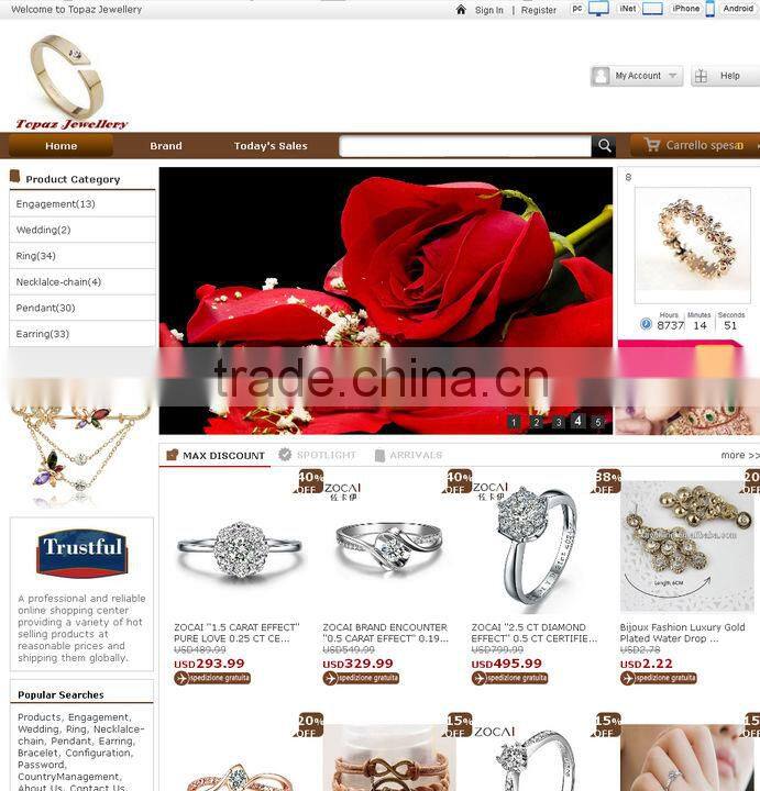 Online store Ishop4 rent service with drop shipper, e-website design, app design company in china