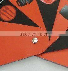Wholesale mini foldable promotion paper fan die-cut paper fans (4-parts paper fan)