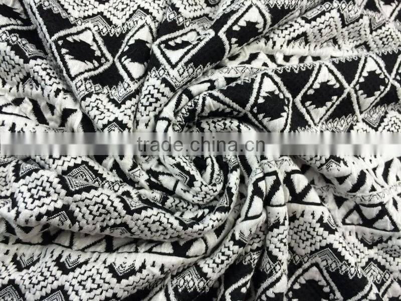 96 polyester 4 spandex fabric jacquard fabric for fashion dress