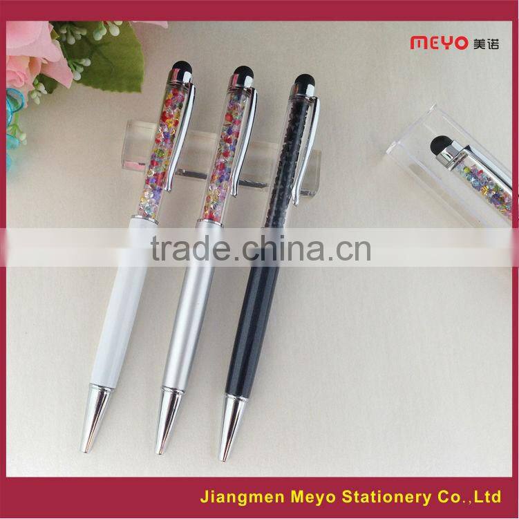women's gift crystal pen, colorful crystal filled pens gift for woman