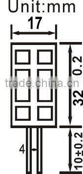 hot sale 1.3W 5050 SMD Rectangle Wafer G4 led light