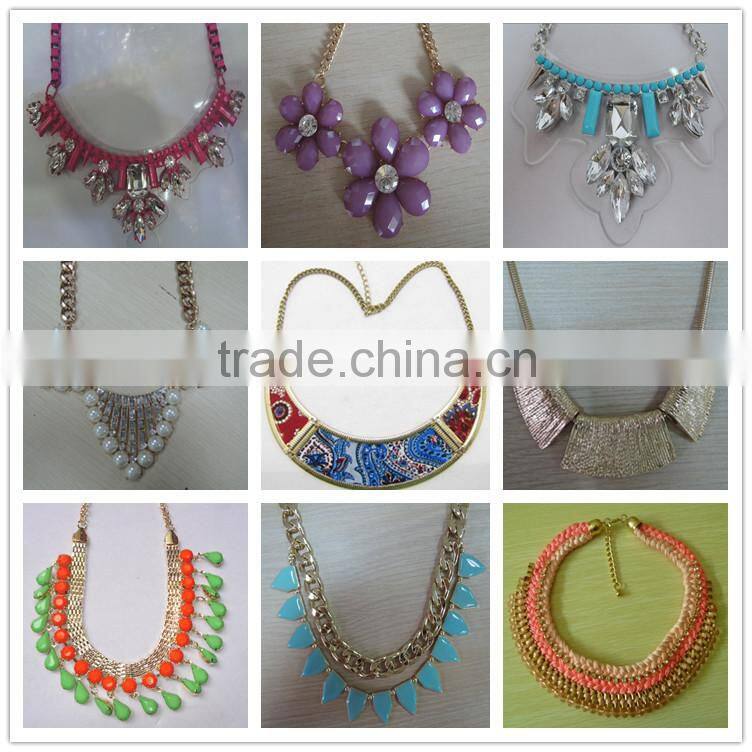Hot Sale Fashion Acrylic Beaded Jewelry Necklace - N1412010