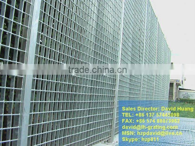 galvanized forge welded steel grating fence