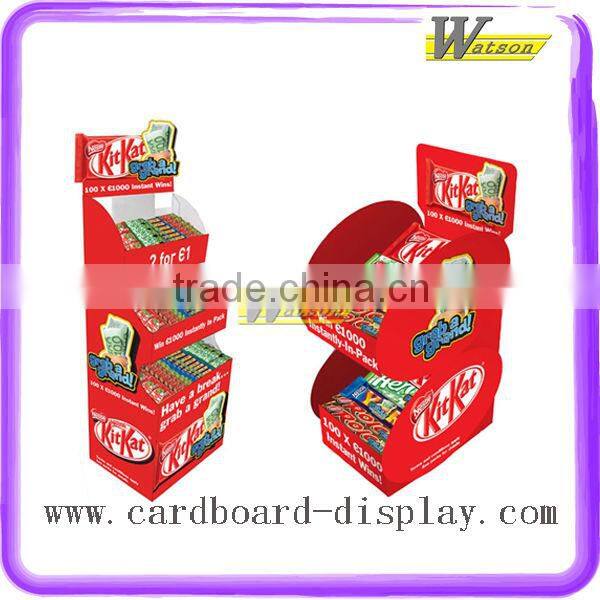 Hot Sale Floor Corrugated Paper Book Display Stand