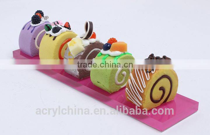 Acrylic Dessert display boards/lucite Cake display tray/bakery shop supplies
