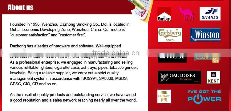 Luxury Gift Windproof Gas Metal Cigarette Lighter with Excellent Quality