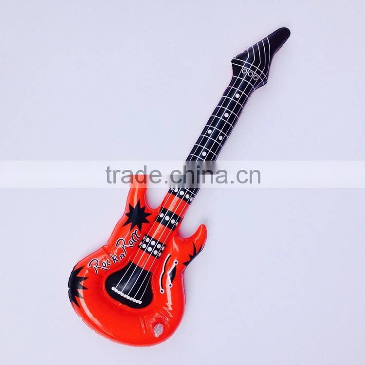 red color inflatable rock guitar toys