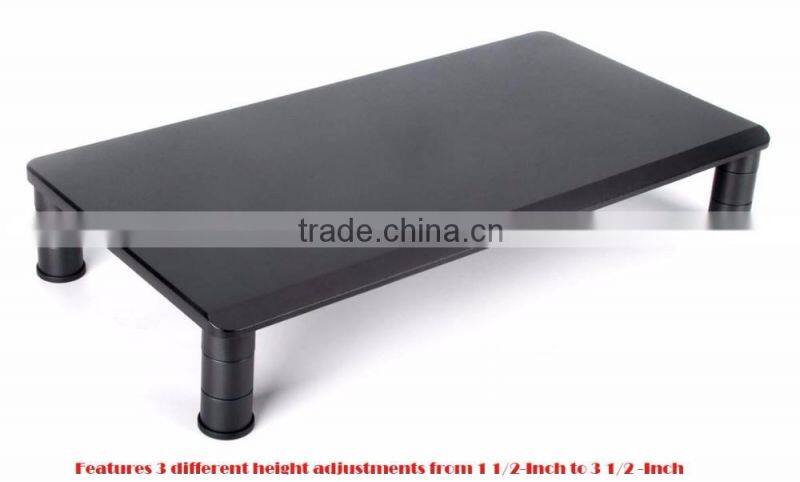 Wood monitor stand