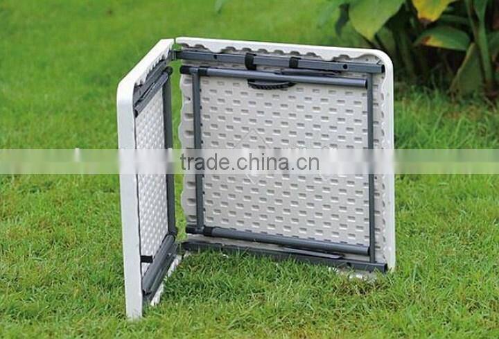 4 ft Rectangle Plastic Outdoor Folding Pool Tables,Swimming Pool Plastic Table,HY-Z123