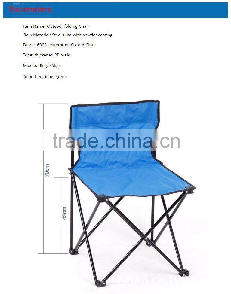 Outdoor folding chair in different size and color