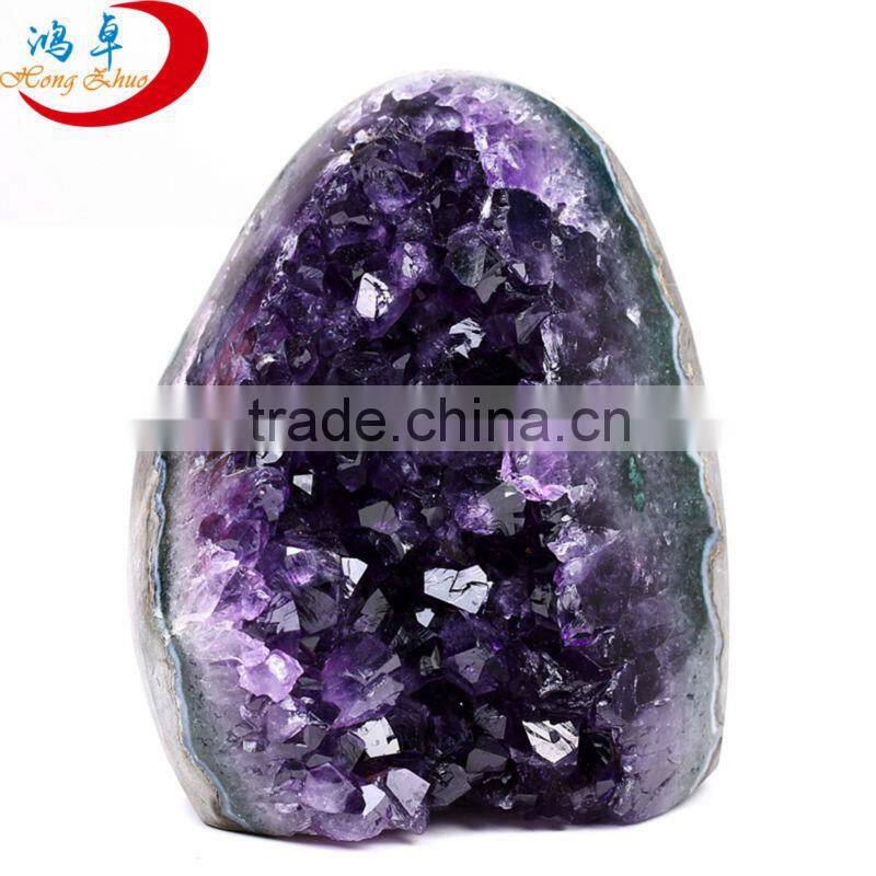 Wholesale Amethyst Geode Natural Quartz Crystal Purple Geode