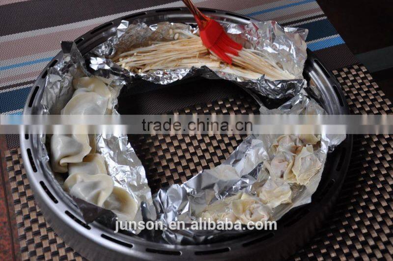 Non stick smokeless bbq charcoal grill