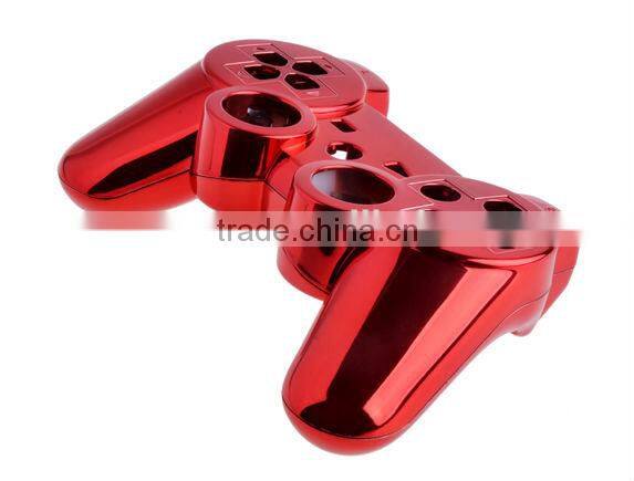 Custom Red Chrome Shell for PS3 Chrome Housing for Playstation 3 Controller Full Shell Plus Full set Buttons