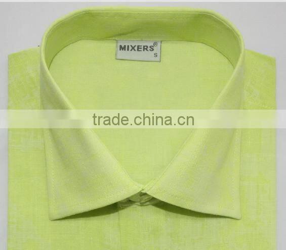 2016 fishionable solid color mens short sleeve shirts in causal style