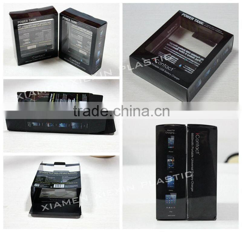 custom made clear pp cigarette roller box