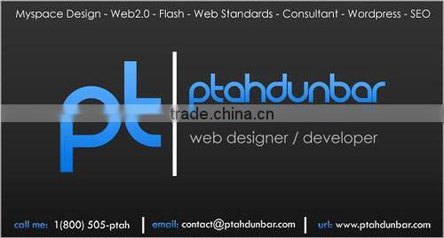 Customized Professional Debossing Business Card