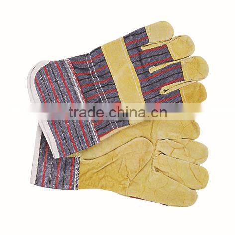 CE certificated AB grade double palm cowhideCE certificated AB grade double palm cowhide leather working gloves