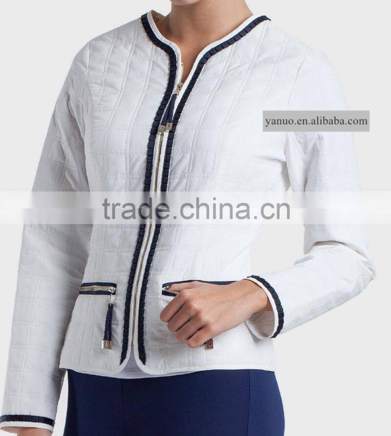 Eurpean fashion slim new winter style coat, long women casual quiting jacket