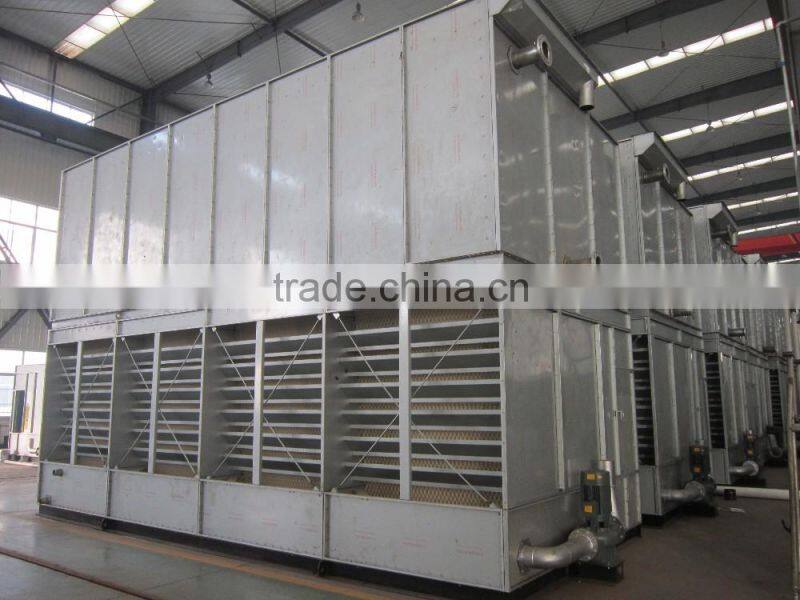 mixed flow series closed cooling tower