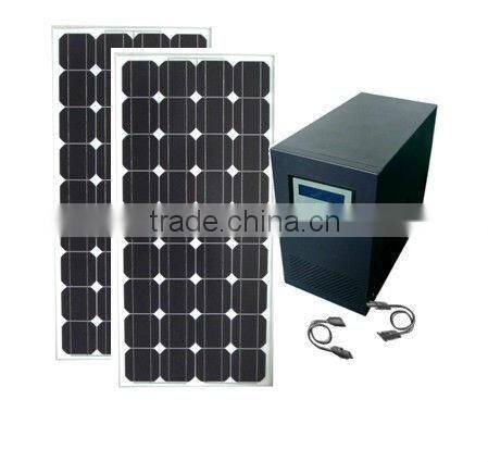 off grid solar panel system with inverter and battery ,mounting rack and connector 500 W