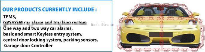 1-way Vibration record car alarm